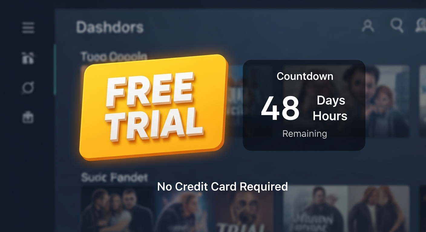 Free radio streaming trial with no credit card required for 7 days of professional broadcasting