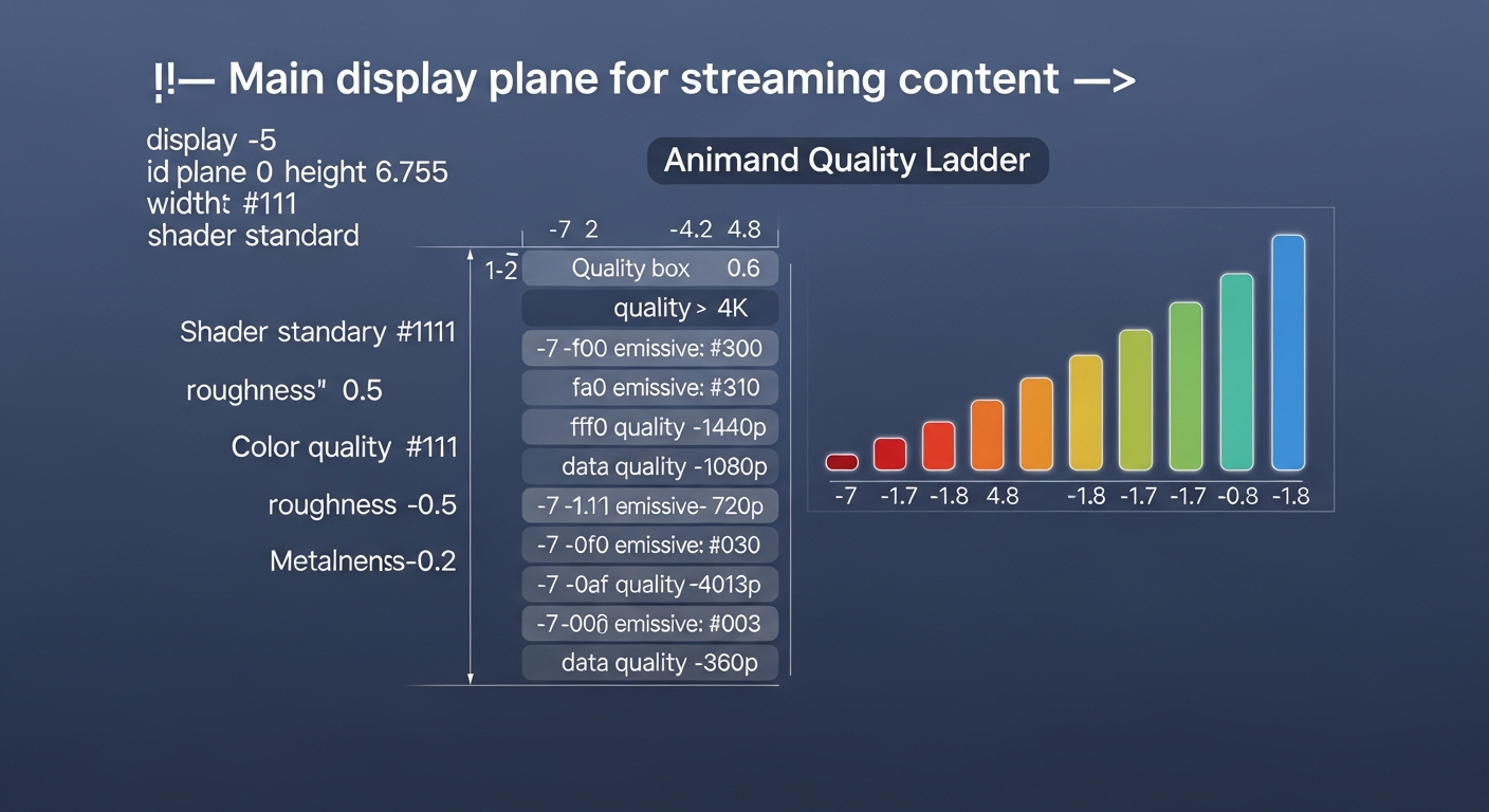 Adaptive bitrate streaming hero image showing HLS vs MPEG-DASH across mobile and desktop devices