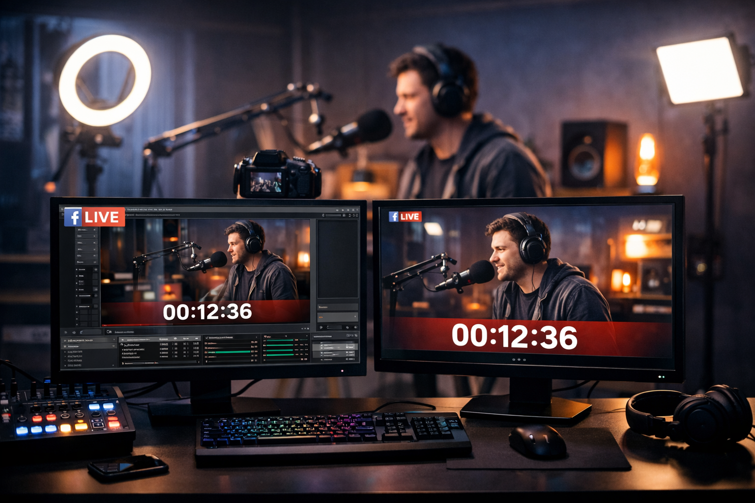 How to stream on Facebook Live with OBS setup for DJs and online radio broadcasters