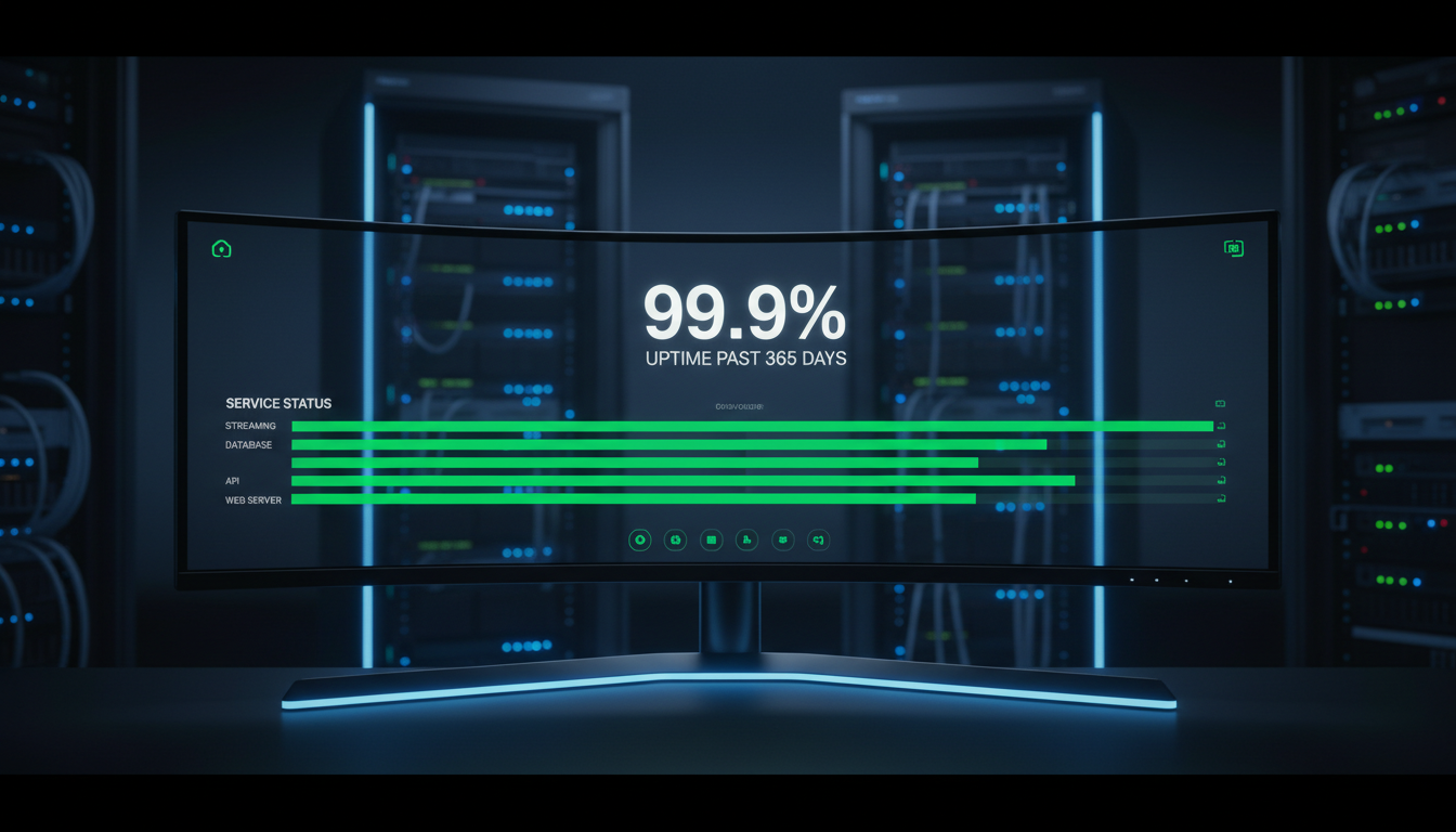 Streaming Server Uptime SLA: What 99.9% Means in 2026